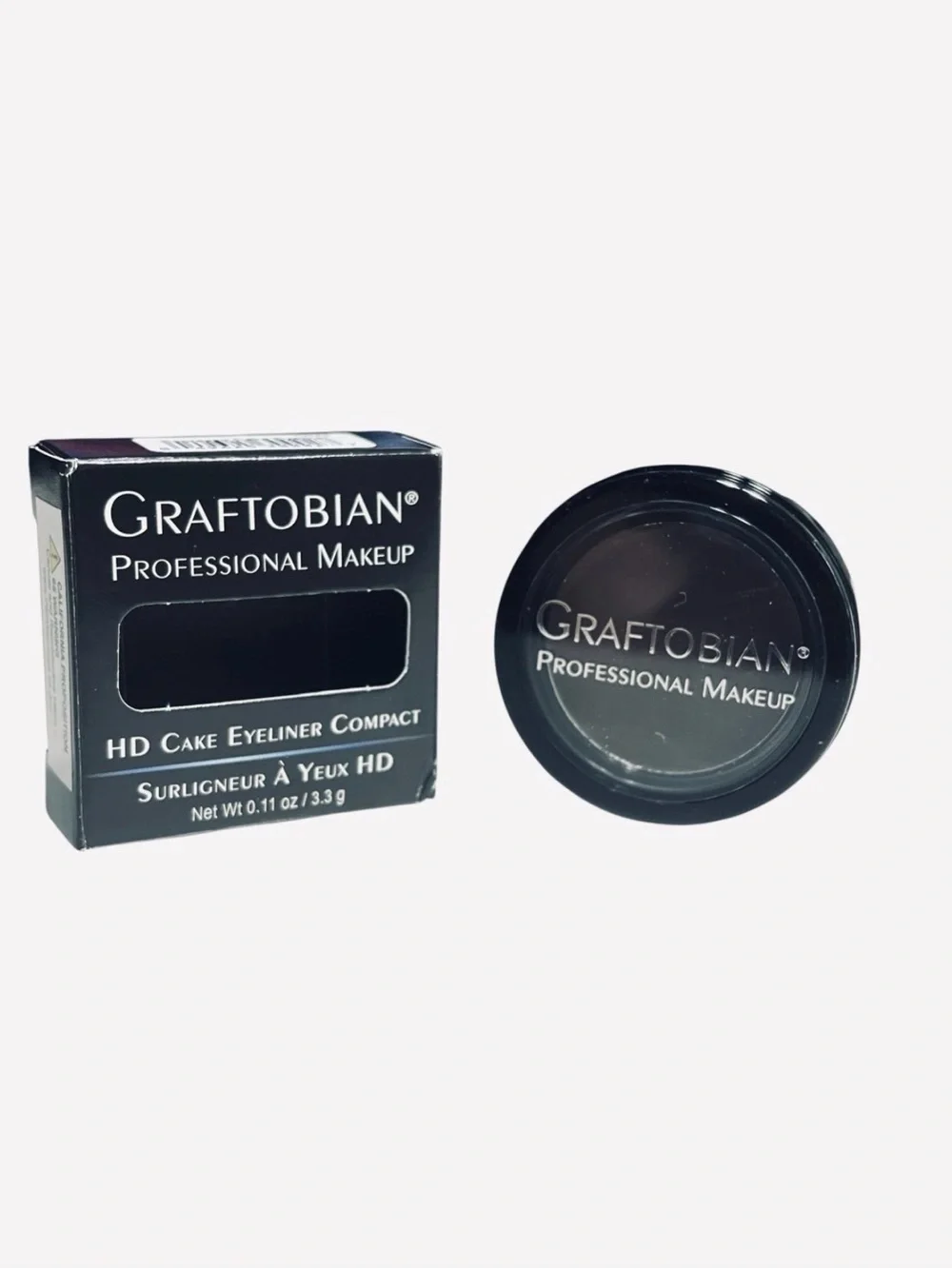 Graftobian Espresso Brown Cake Eyeliner, Long-Lasting, Water-Activated Power